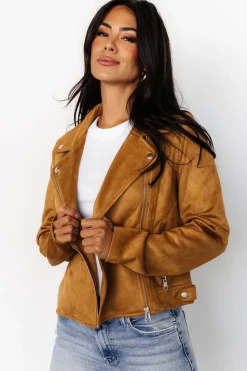 New Baltic Born Marisa Faux Suede Jacket | Saffron