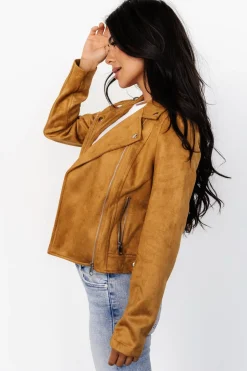 New Baltic Born Marisa Faux Suede Jacket | Saffron
