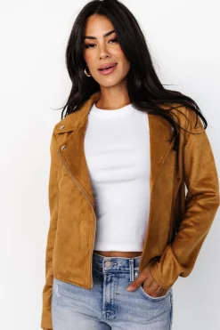 New Baltic Born Marisa Faux Suede Jacket | Saffron