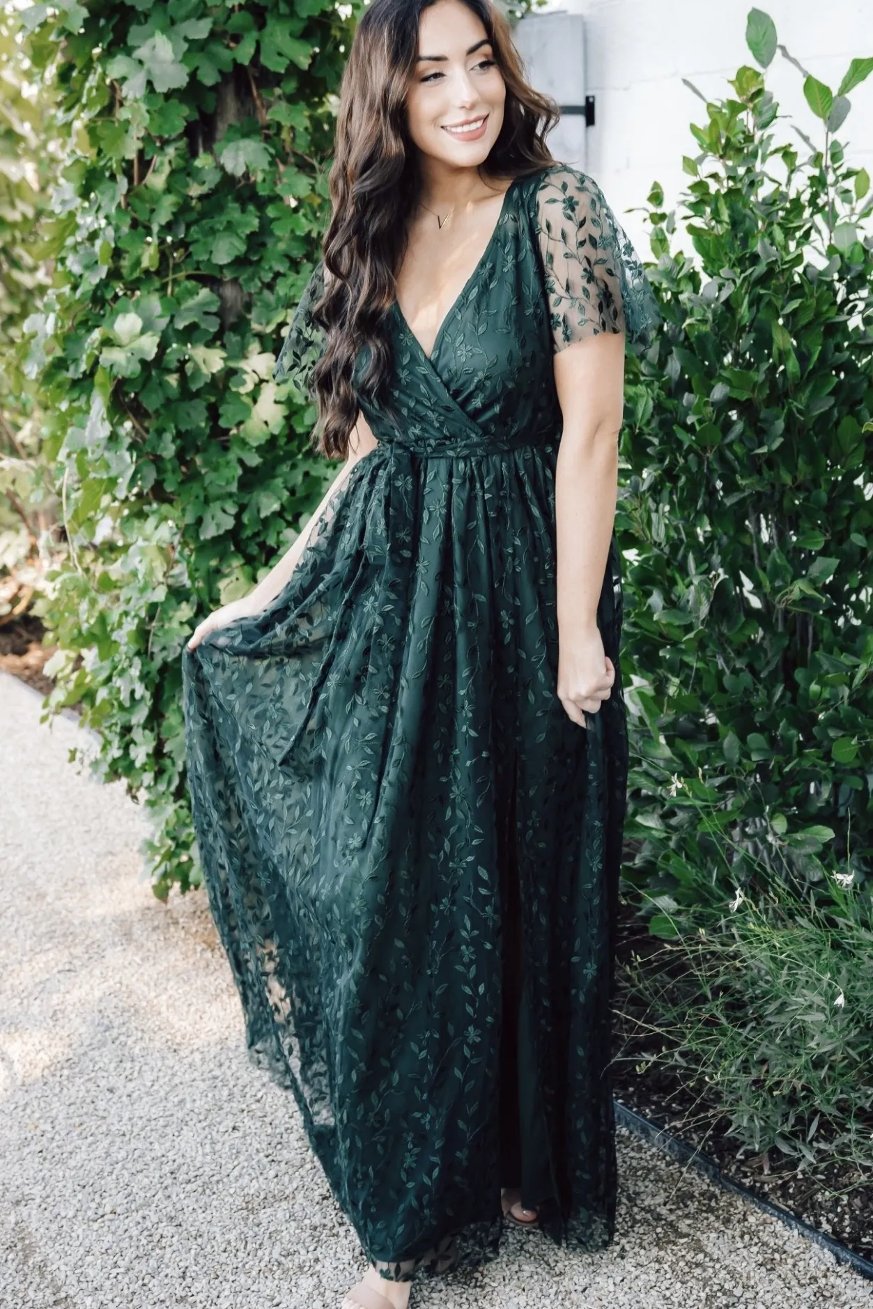 Sale Baltic Born Marseille Embossed Maxi Dress | Green