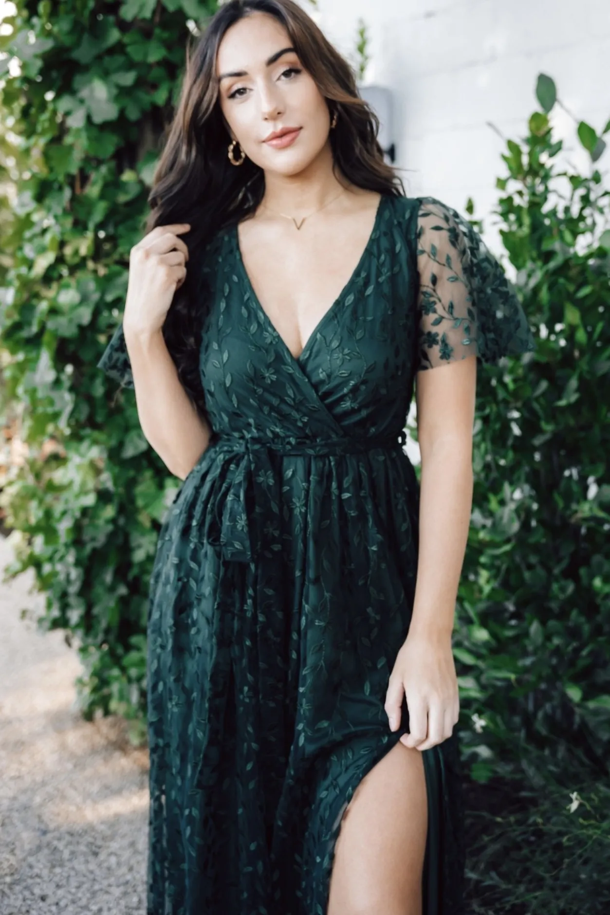 Sale Baltic Born Marseille Embossed Maxi Dress | Green