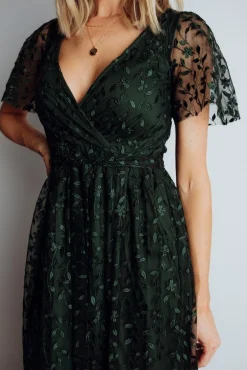 Sale Baltic Born Marseille Embossed Maxi Dress | Green