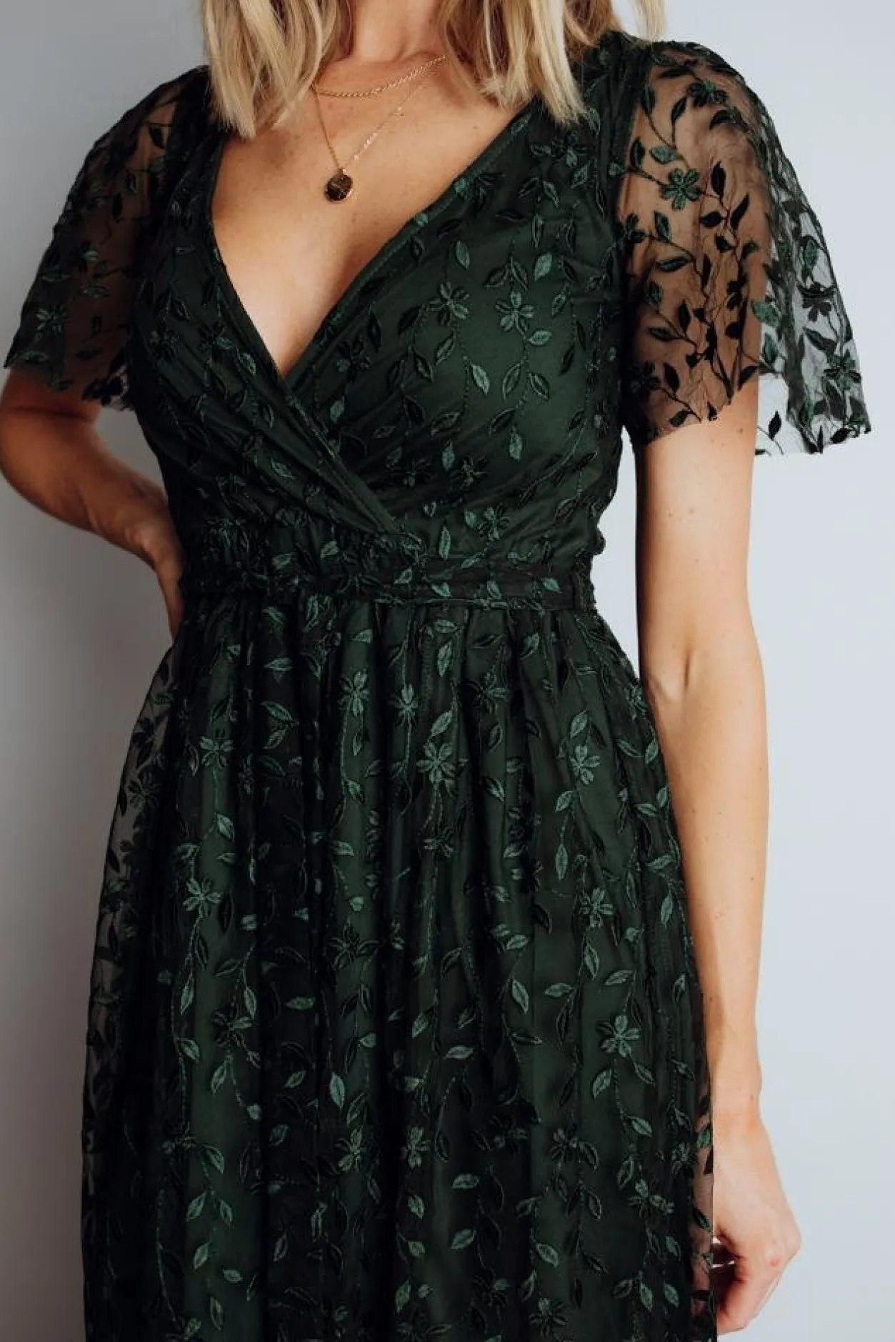 Sale Baltic Born Marseille Embossed Maxi Dress | Green