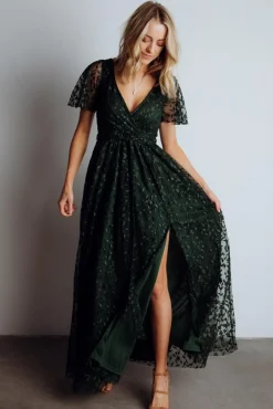 Sale Baltic Born Marseille Embossed Maxi Dress | Green