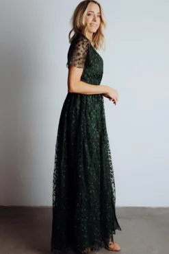 Sale Baltic Born Marseille Embossed Maxi Dress | Green