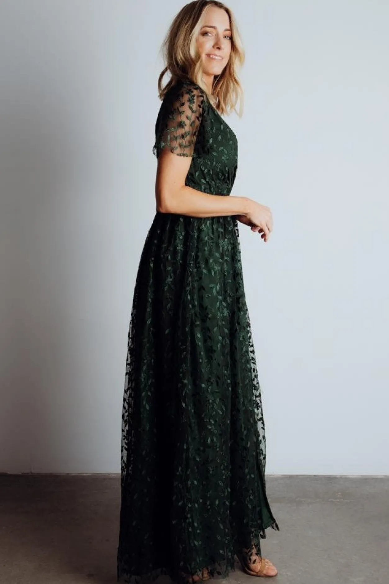 Sale Baltic Born Marseille Embossed Maxi Dress | Green