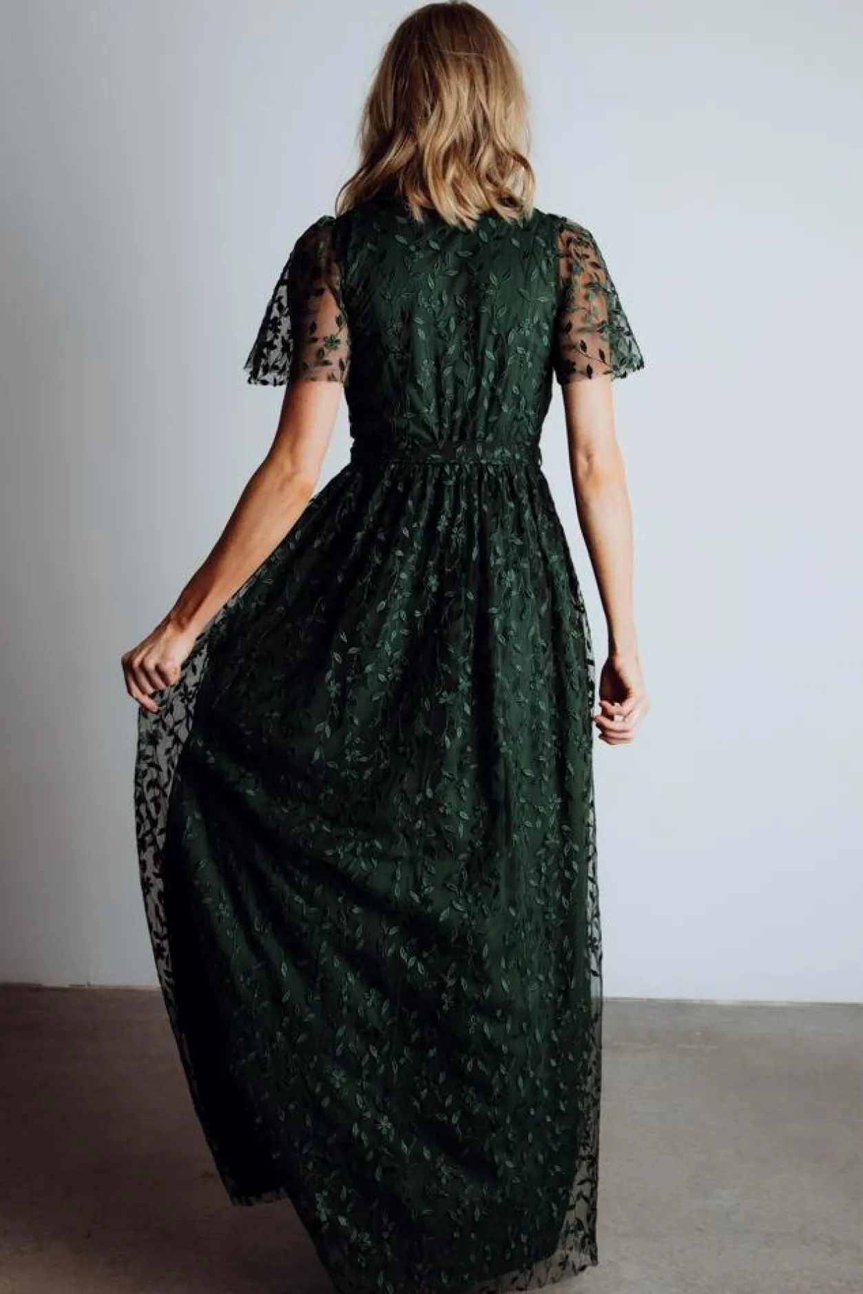 Sale Baltic Born Marseille Embossed Maxi Dress | Green