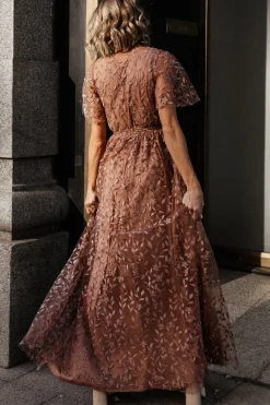 Sale Baltic Born Marseille Embossed Maxi Dress | Nude Rose NudeRose