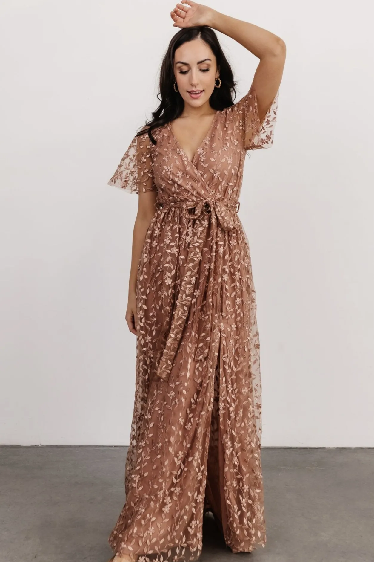 Sale Baltic Born Marseille Embossed Maxi Dress | Nude Rose NudeRose