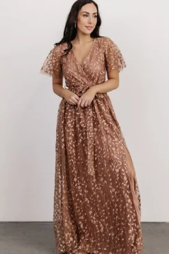 Sale Baltic Born Marseille Embossed Maxi Dress | Nude Rose NudeRose