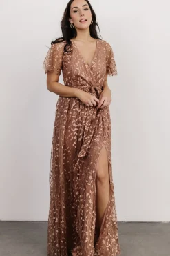 Sale Baltic Born Marseille Embossed Maxi Dress | Nude Rose NudeRose
