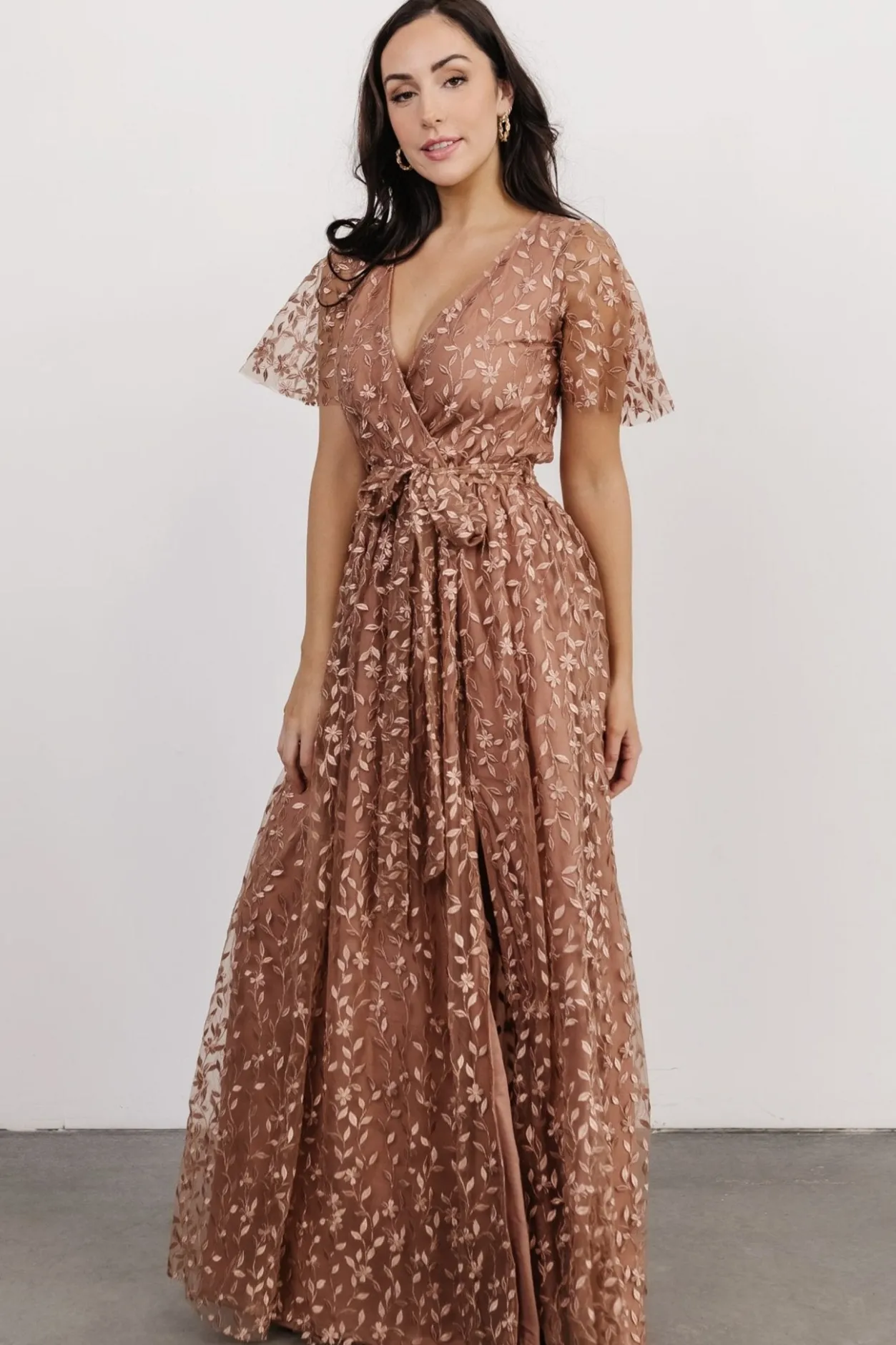 Sale Baltic Born Marseille Embossed Maxi Dress | Nude Rose NudeRose