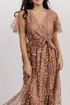Sale Baltic Born Marseille Embossed Maxi Dress | Nude Rose NudeRose