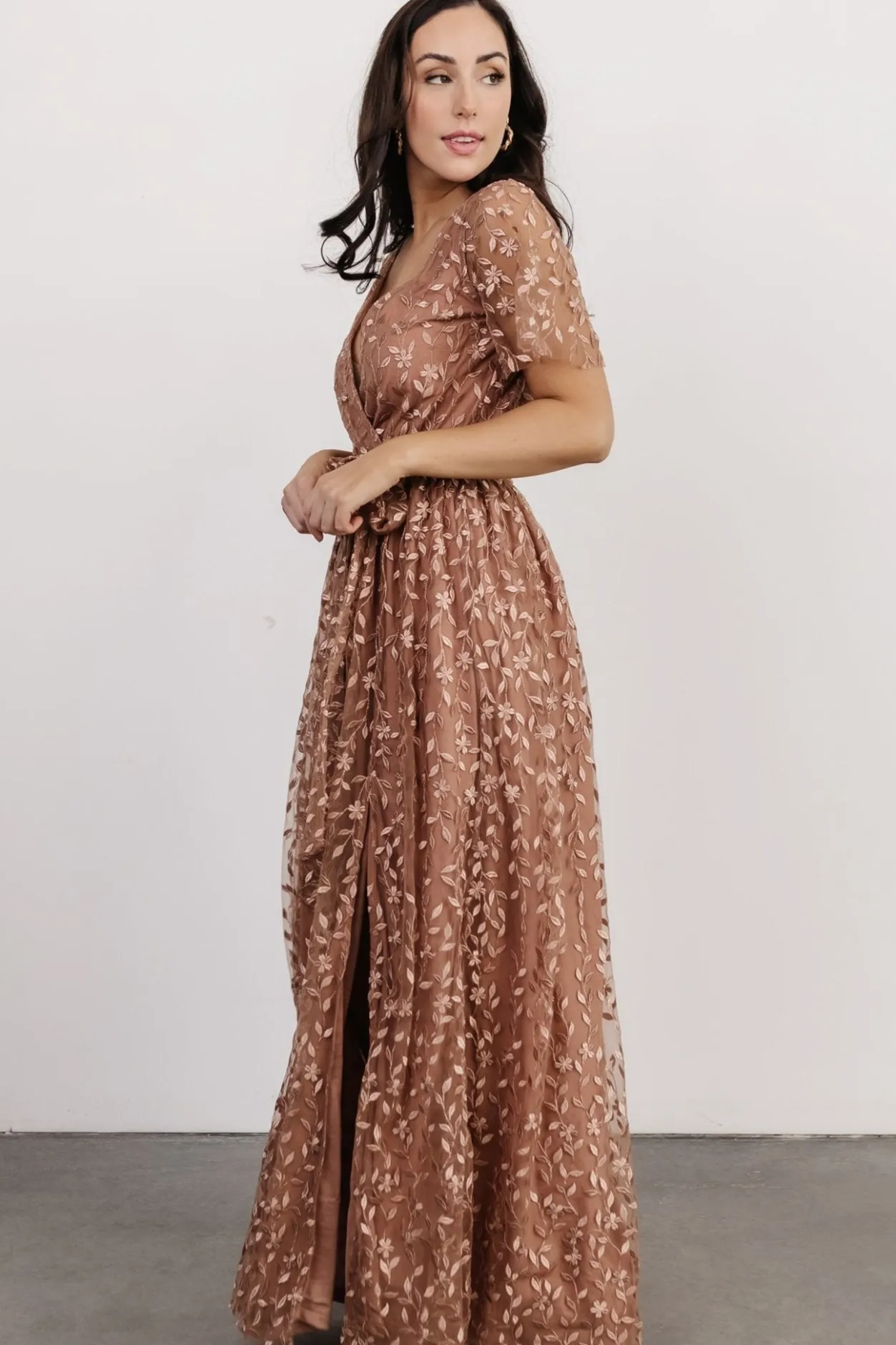 Sale Baltic Born Marseille Embossed Maxi Dress | Nude Rose NudeRose