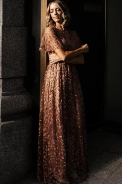 Sale Baltic Born Marseille Embossed Maxi Dress | Nude Rose NudeRose