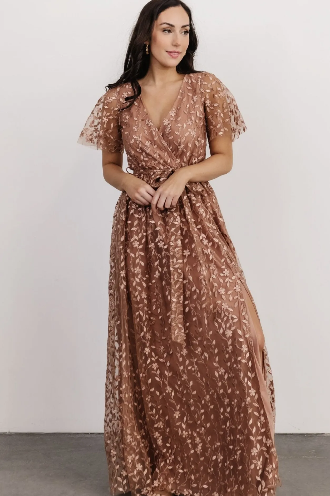 Sale Baltic Born Marseille Embossed Maxi Dress | Nude Rose NudeRose