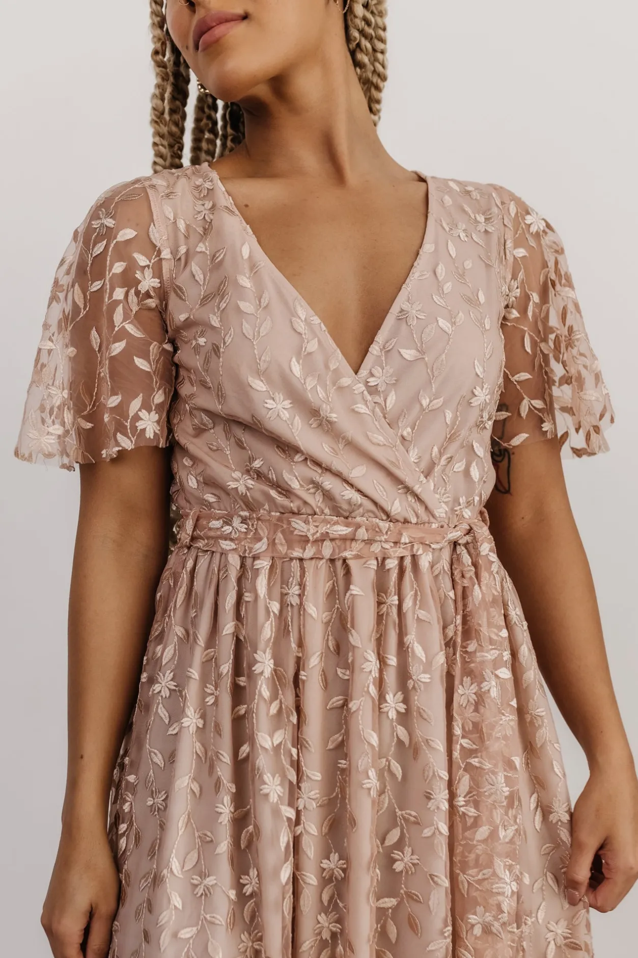 Best Baltic Born Marseille Embossed Maxi Dress | Champagne