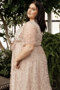 Best Baltic Born Marseille Embossed Maxi Dress | Champagne