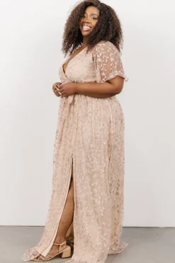 Best Baltic Born Marseille Embossed Maxi Dress | Champagne