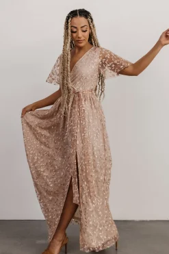 Best Baltic Born Marseille Embossed Maxi Dress | Champagne