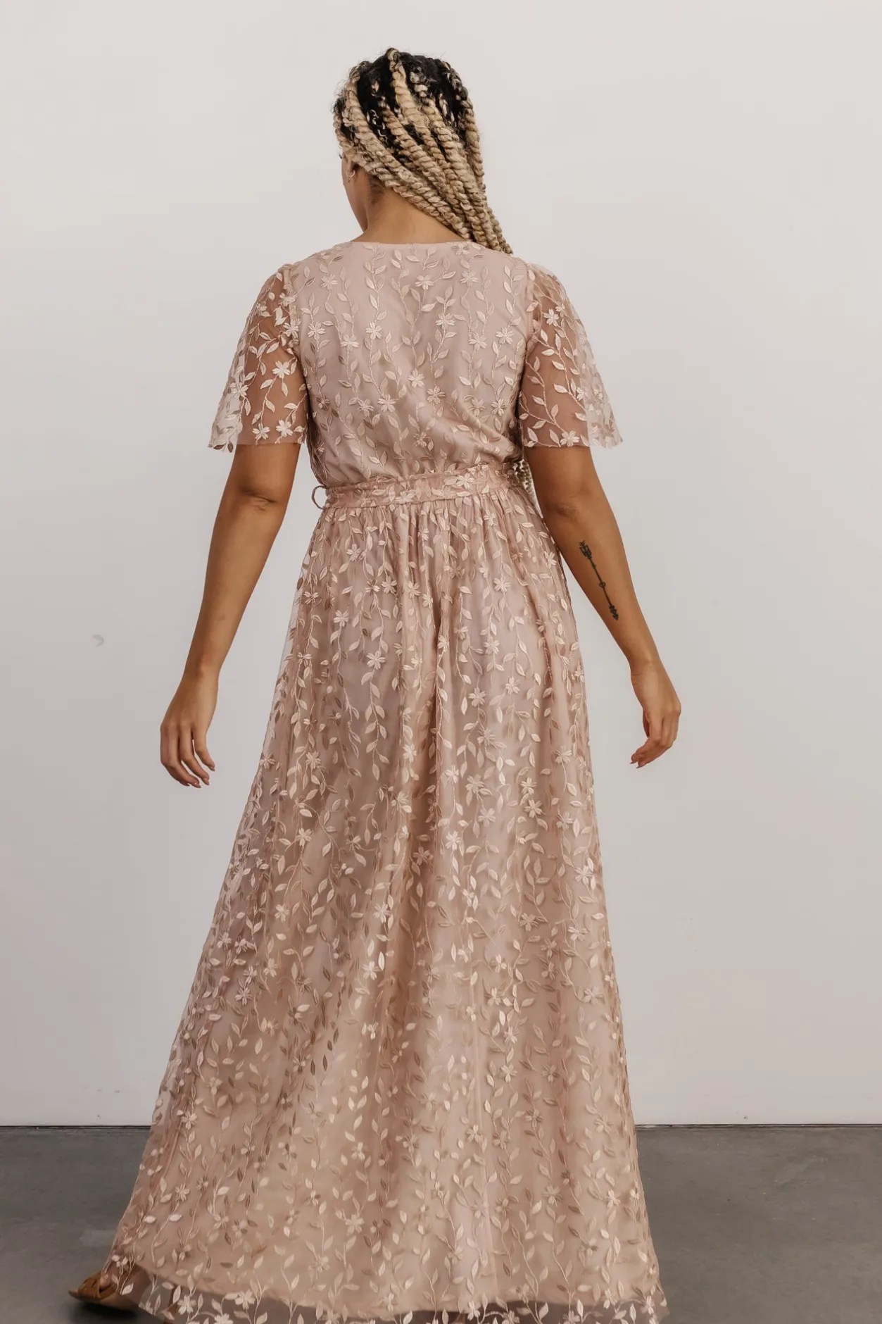 Best Baltic Born Marseille Embossed Maxi Dress | Champagne