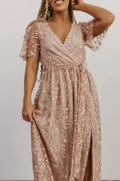 Best Baltic Born Marseille Embossed Maxi Dress | Champagne