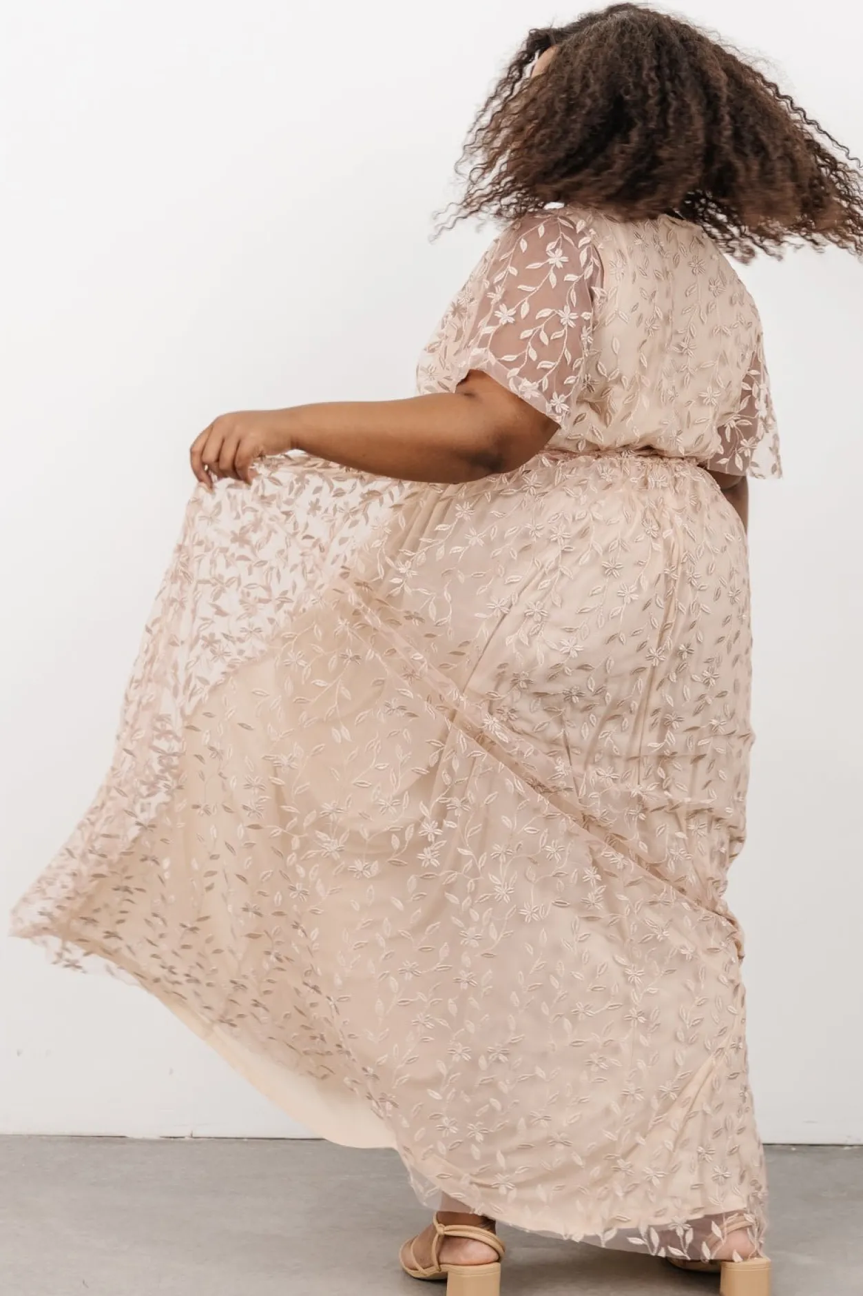 Best Baltic Born Marseille Embossed Maxi Dress | Champagne