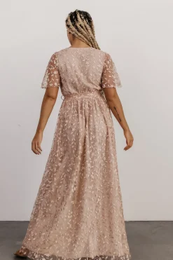 Best Baltic Born Marseille Embossed Maxi Dress | Champagne