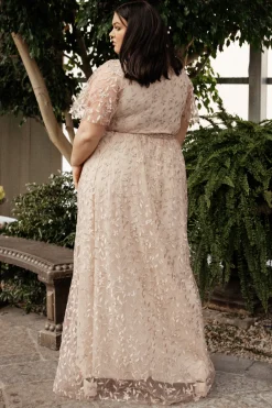 Best Baltic Born Marseille Embossed Maxi Dress | Champagne