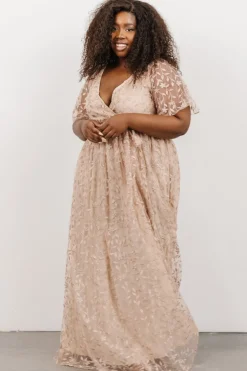 Best Baltic Born Marseille Embossed Maxi Dress | Champagne