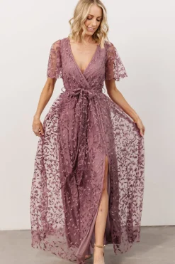 Best Baltic Born Marseille Embossed Maxi Dress | Lavender