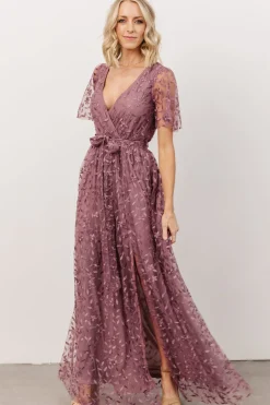Best Baltic Born Marseille Embossed Maxi Dress | Lavender