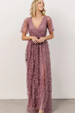 Best Baltic Born Marseille Embossed Maxi Dress | Lavender