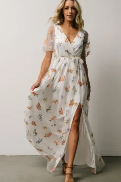Hot Baltic Born Marseille Embossed Maxi Dress | Meadow Floral MeadowFloral
