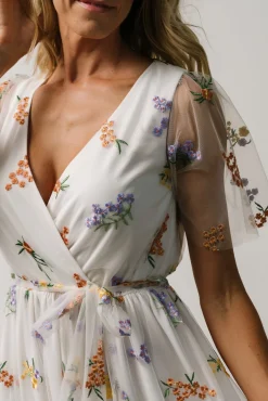 Hot Baltic Born Marseille Embossed Maxi Dress | Meadow Floral MeadowFloral