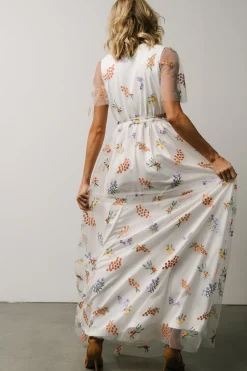 Hot Baltic Born Marseille Embossed Maxi Dress | Meadow Floral MeadowFloral