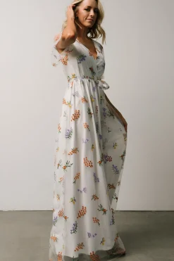 Hot Baltic Born Marseille Embossed Maxi Dress | Meadow Floral MeadowFloral