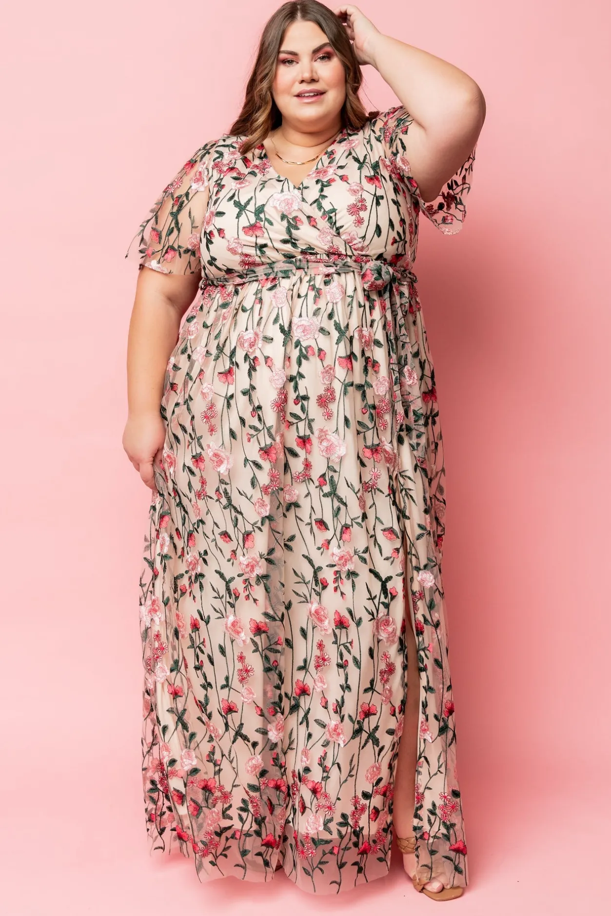 Clearance Baltic Born Marseille Embossed Maxi Dress | Rose Garden RoseGarden
