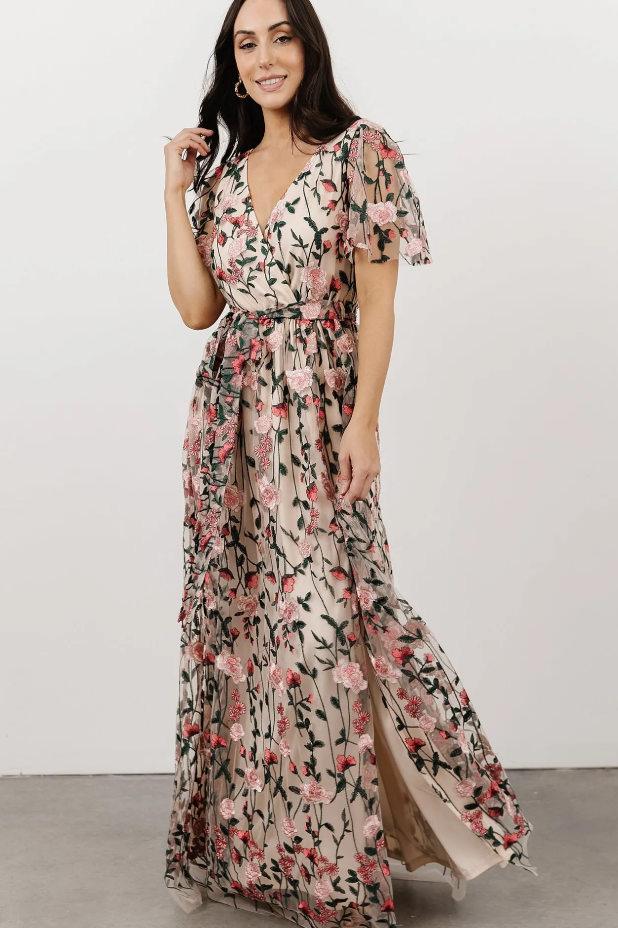 Clearance Baltic Born Marseille Embossed Maxi Dress | Rose Garden RoseGarden