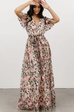 Clearance Baltic Born Marseille Embossed Maxi Dress | Rose Garden RoseGarden