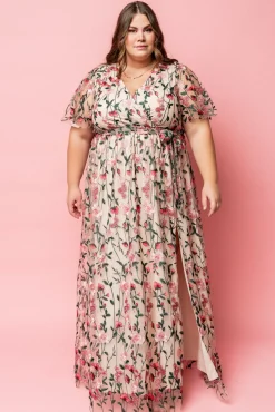 Clearance Baltic Born Marseille Embossed Maxi Dress | Rose Garden RoseGarden