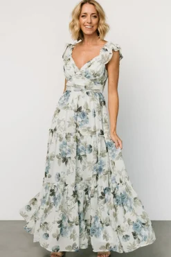 Outlet Baltic Born Martina Maxi Dress | Light Blue Floral LightBlueFloral