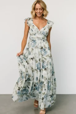 Outlet Baltic Born Martina Maxi Dress | Light Blue Floral LightBlueFloral