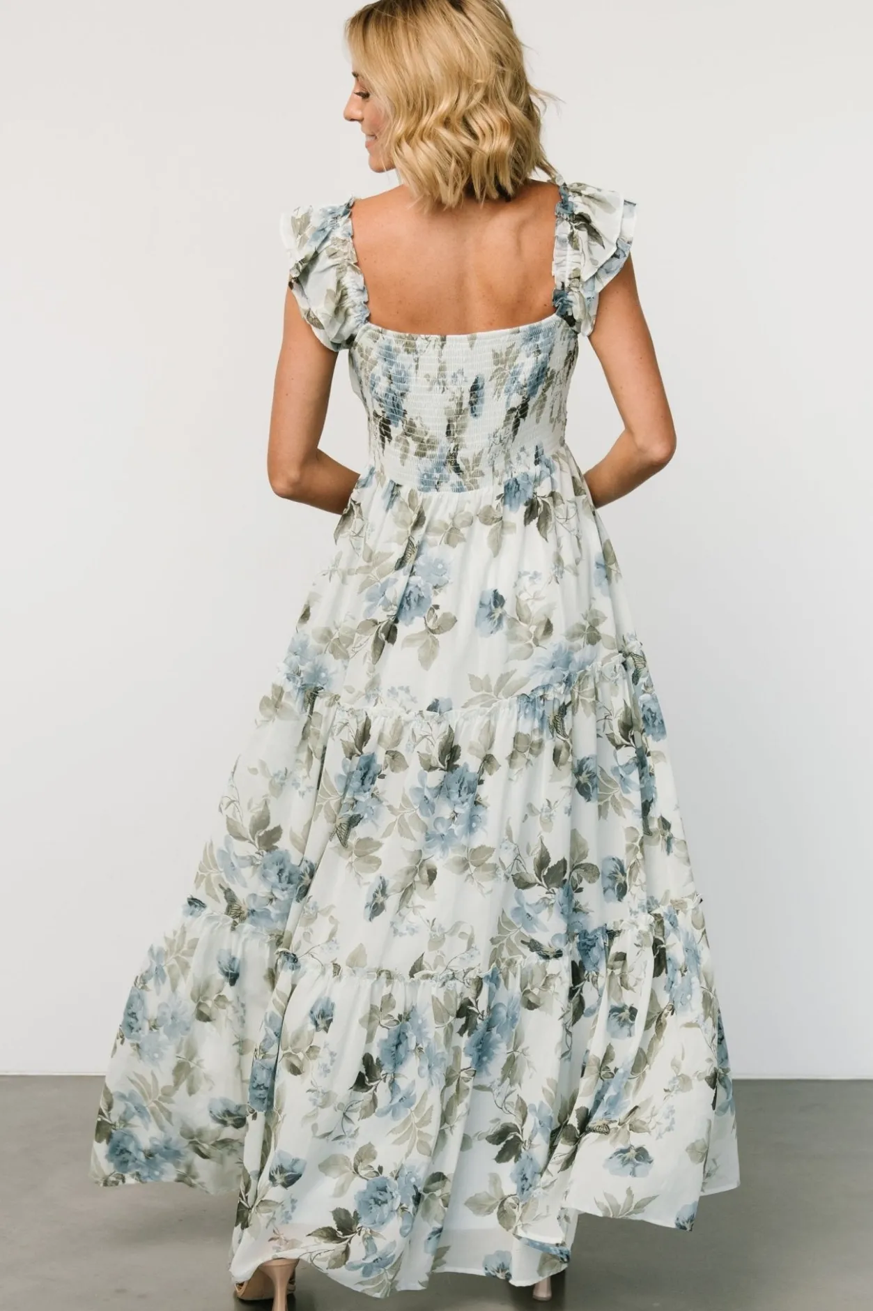 Outlet Baltic Born Martina Maxi Dress | Light Blue Floral LightBlueFloral