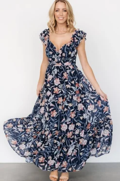 Outlet Baltic Born Martina Maxi Dress | Navy Multi NavyMulti