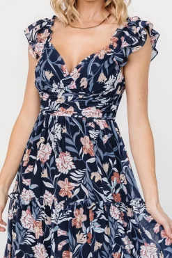 Outlet Baltic Born Martina Maxi Dress | Navy Multi NavyMulti