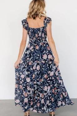 Outlet Baltic Born Martina Maxi Dress | Navy Multi NavyMulti