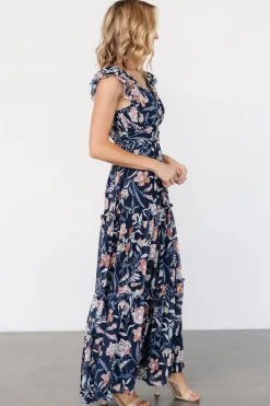 Outlet Baltic Born Martina Maxi Dress | Navy Multi NavyMulti