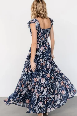 Outlet Baltic Born Martina Maxi Dress | Navy Multi NavyMulti