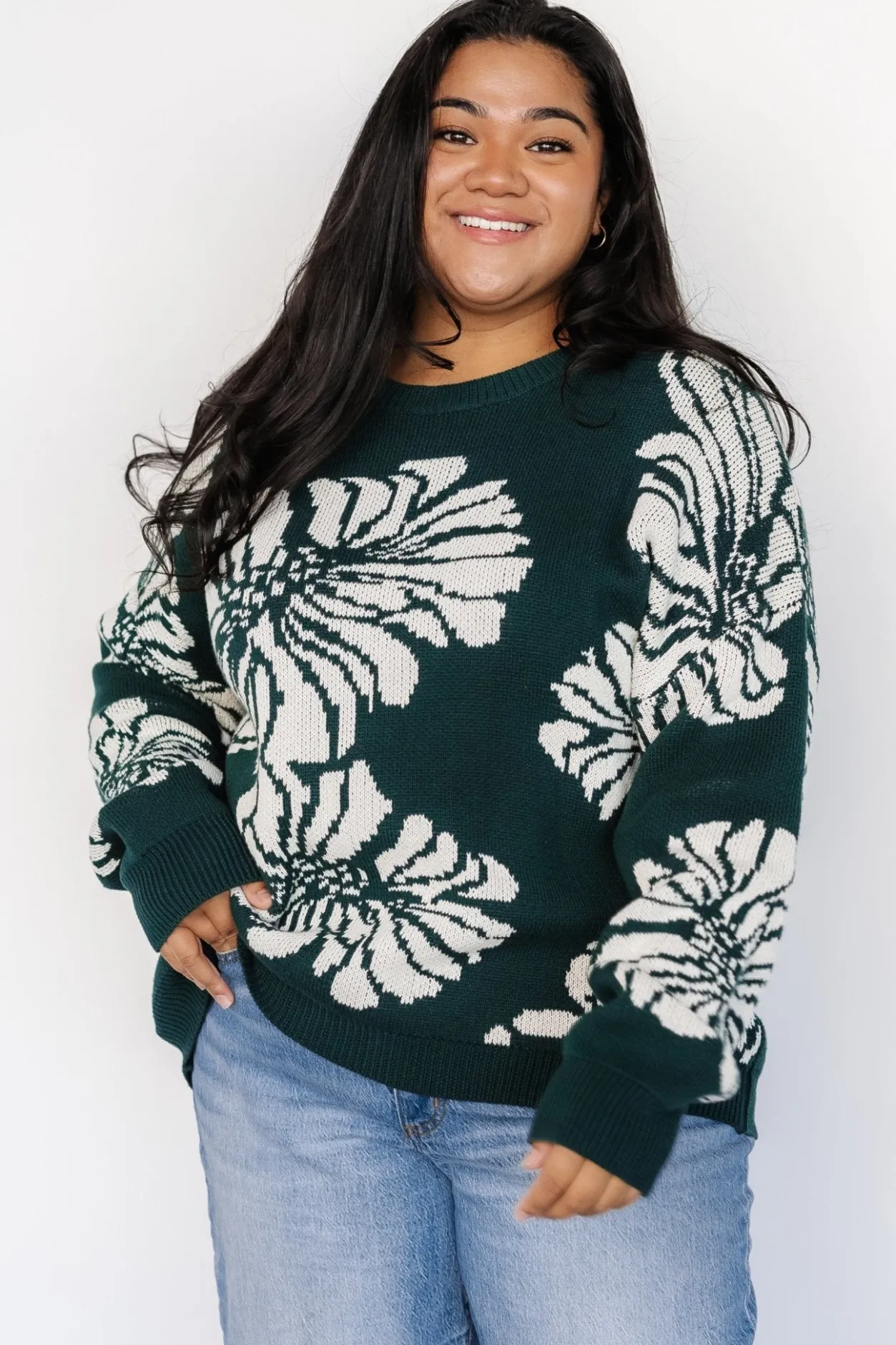 Online Baltic Born Maude Sweater | Green + Off White Green+OffWhite